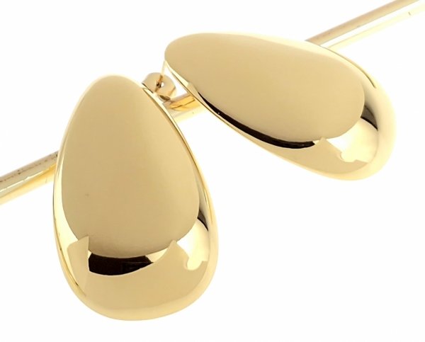 gold earrings made of stainless steel