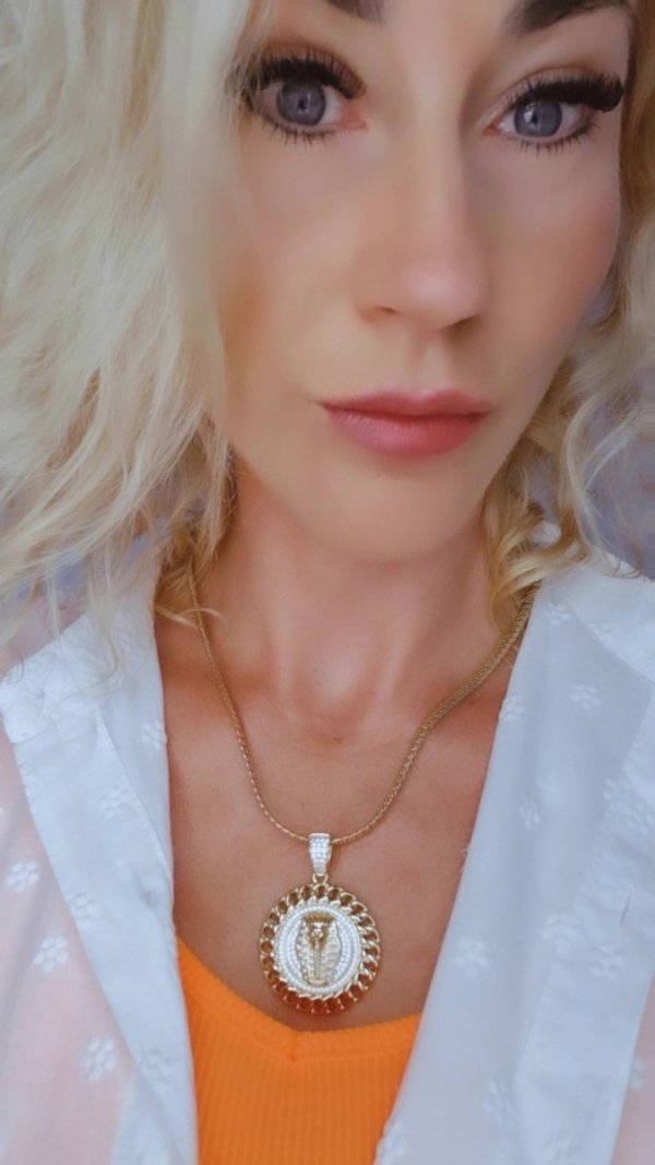 gold pendant 18k shiny xuping