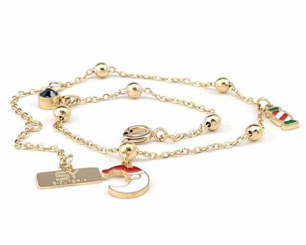 BRACELET GOLD CELEBRITY STAINLESS STEEL