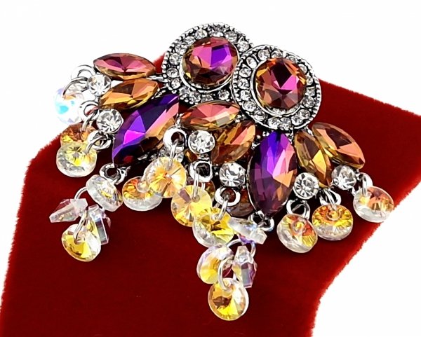 gold plated earrings with exclusive cubic zirconia