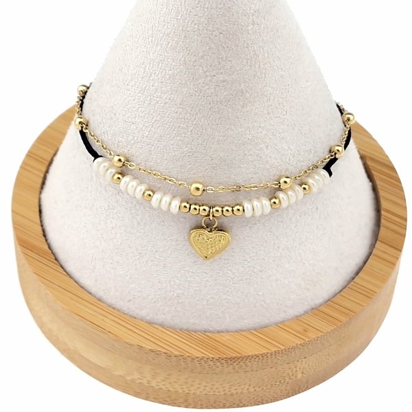 BRACELET GOLD CELEBRITY STAINLESS STEEL