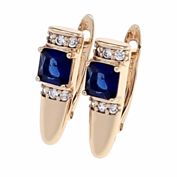 exclusive swarovski gold-plated earrings