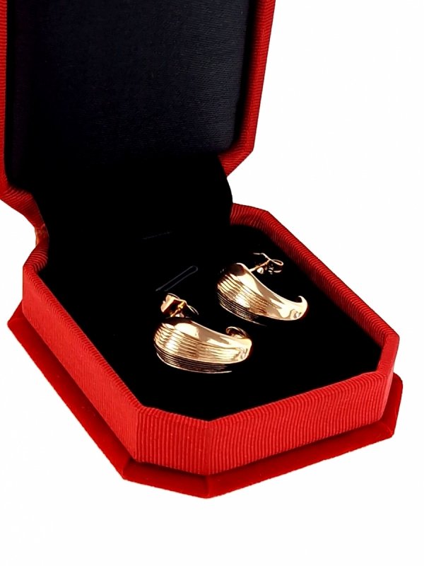 gold plated earrings with exclusive cubic zirconia