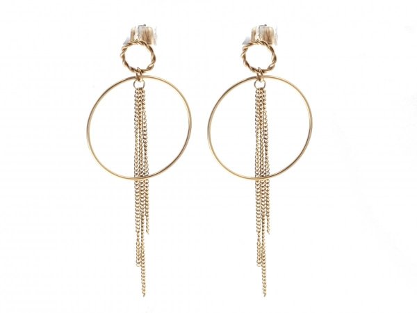 EARRINGS SILVER STAINLESS STEEL CELEBRITY