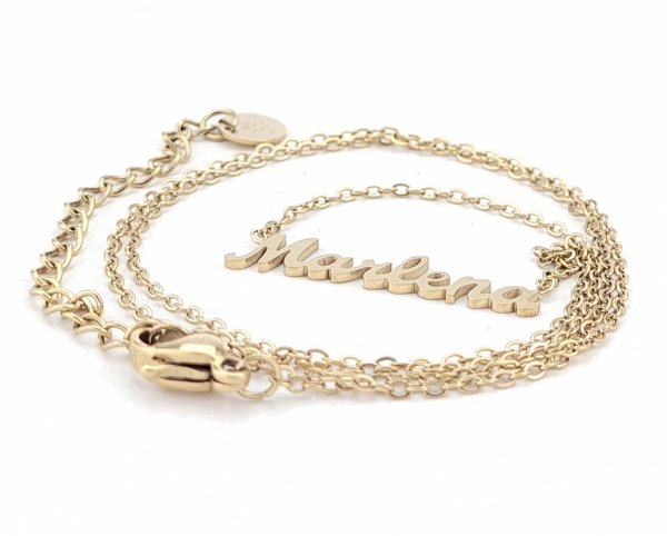 GOLD CHAIN NECKLACE celebrity STAINLESS STEEL