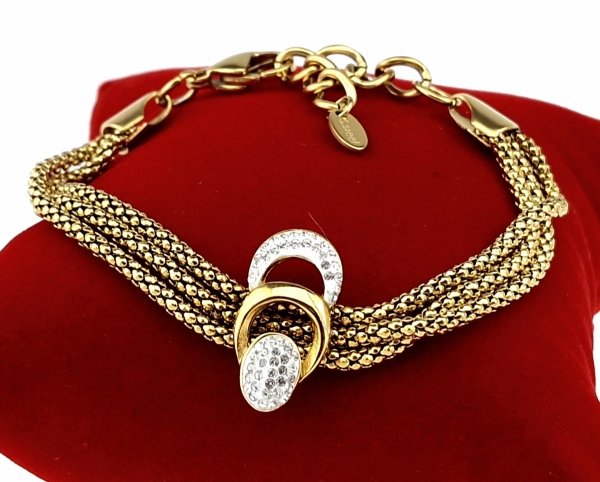 BRACELET GOLD CELEBRITY STAINLESS STEEL