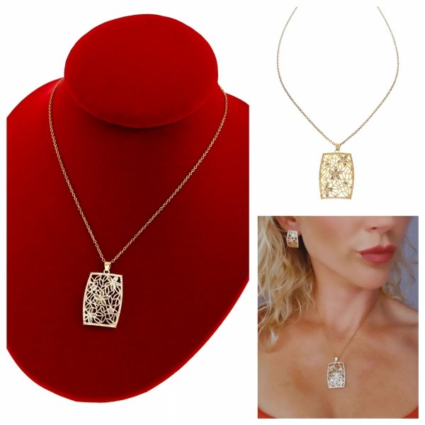 GOLD CHAIN NECKLACE celebrity STAINLESS STEEL