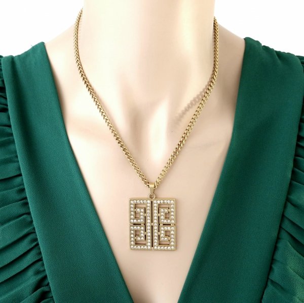 GOLD CHAIN NECKLACE celebrity STAINLESS STEEL