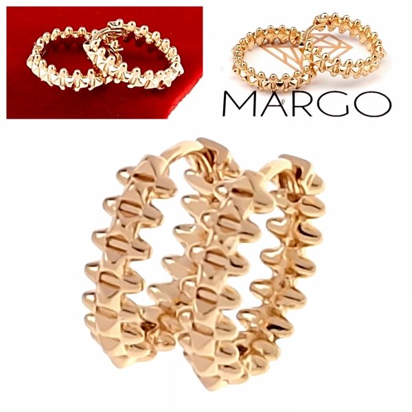 gold plated earrings with exclusive cubic zirconia