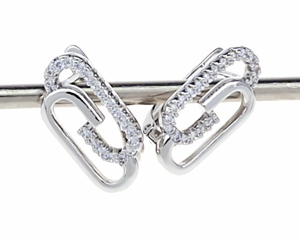 gold plated earrings with exclusive cubic zirconia
