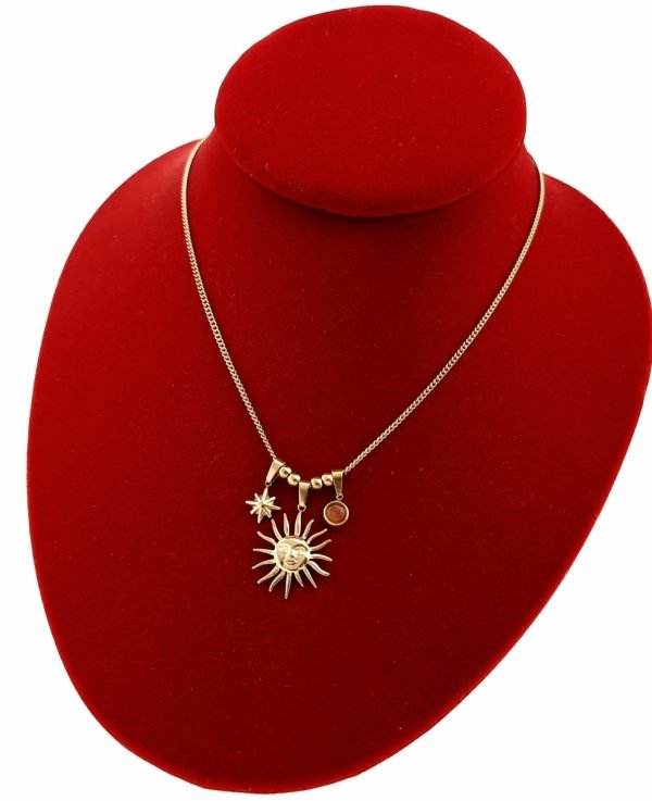 GOLD CHAIN NECKLACE celebrity STAINLESS STEEL