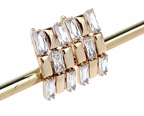 exclusive swarovski gold-plated earrings