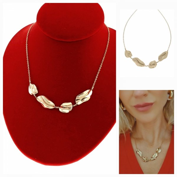 GOLD CHAIN NECKLACE celebrity STAINLESS STEEL
