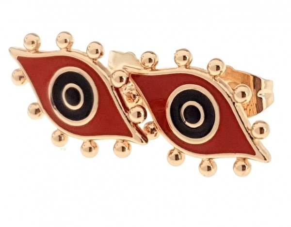 gold plated earrings with exclusive cubic zirconia