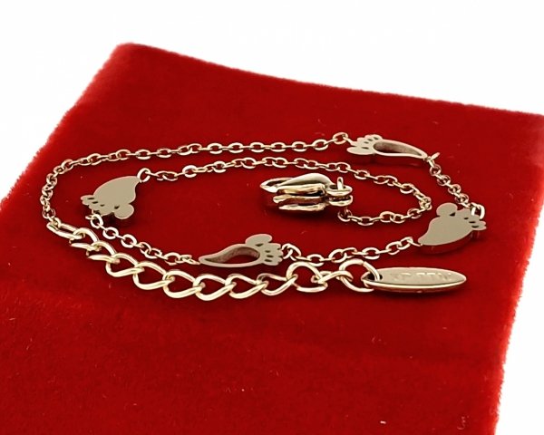 BRACELET GOLD CELEBRITY STAINLESS STEEL