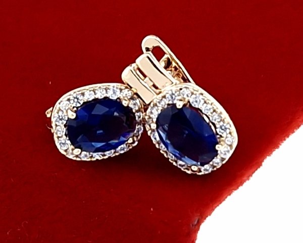 exclusive swarovski gold-plated earrings