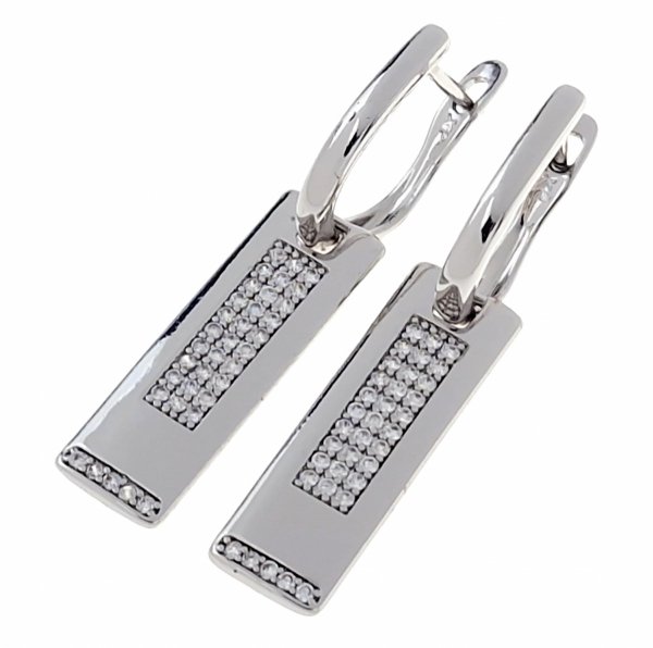 gold plated earrings with exclusive cubic zirconia