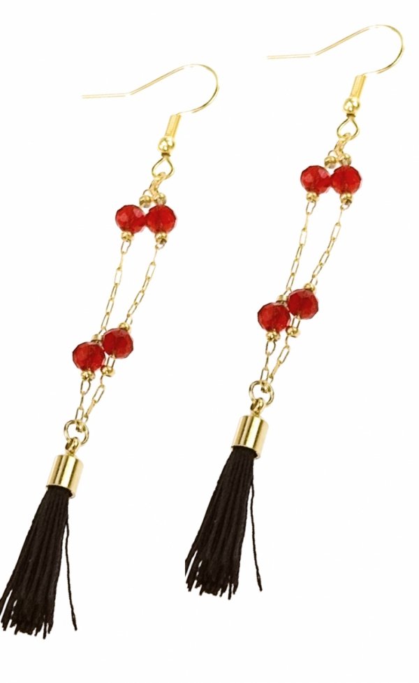 gold earrings made of stainless steel