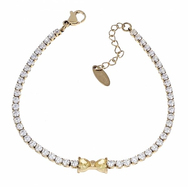 BRACELET GOLD CELEBRITY STAINLESS STEEL