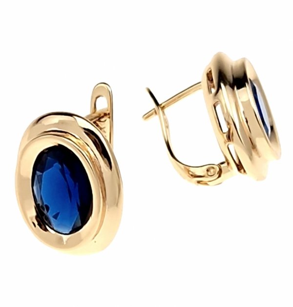 gold plated earrings with exclusive cubic zirconia