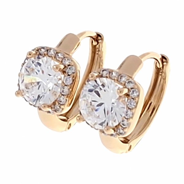 exclusive swarovski gold-plated earrings
