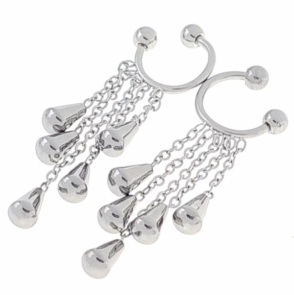 gold earrings made of stainless steel