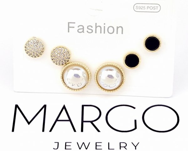 gold plated earrings with exclusive cubic zirconia