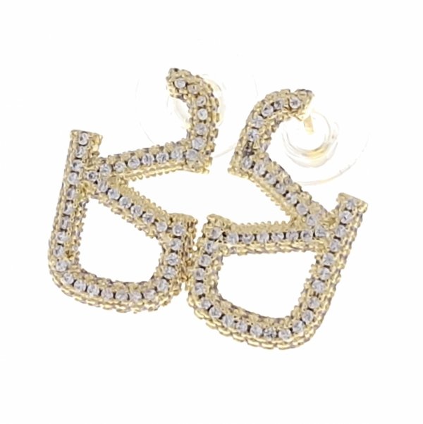 gold plated earrings with exclusive cubic zirconia