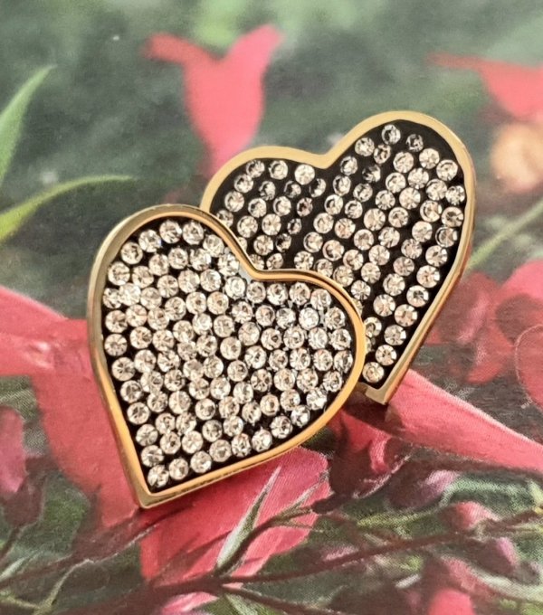 gold earrings made of stainless steel