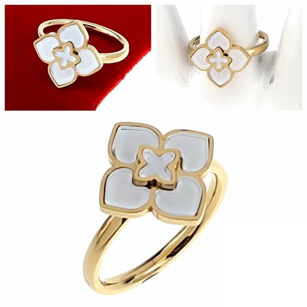 ring 19,00mm gold stainless steel