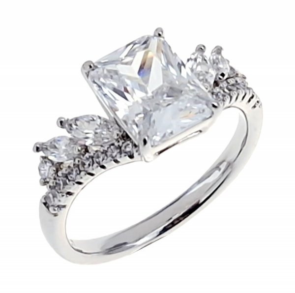gold ring 18,60mm. gold-plated engagement xuping