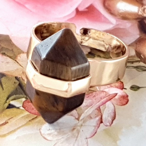 ring 18,30mm gold stainless steel