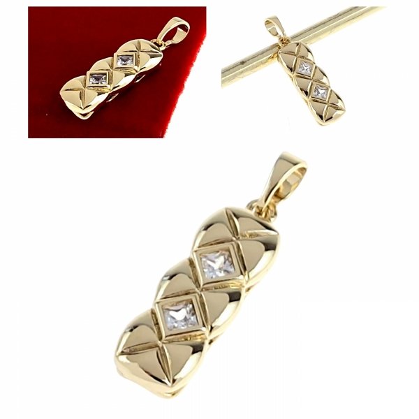 gold pendant 18k shiny xuping