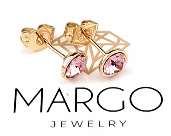exclusive swarovski gold-plated earrings