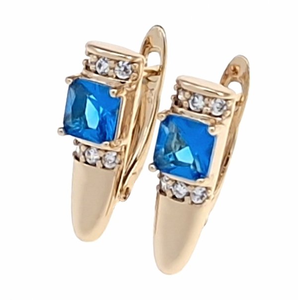 exclusive swarovski gold-plated earrings