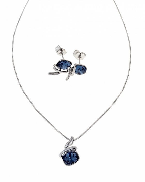 swarovski gold-plated necklace 18k white gold