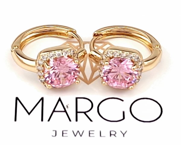 exclusive swarovski gold-plated earrings