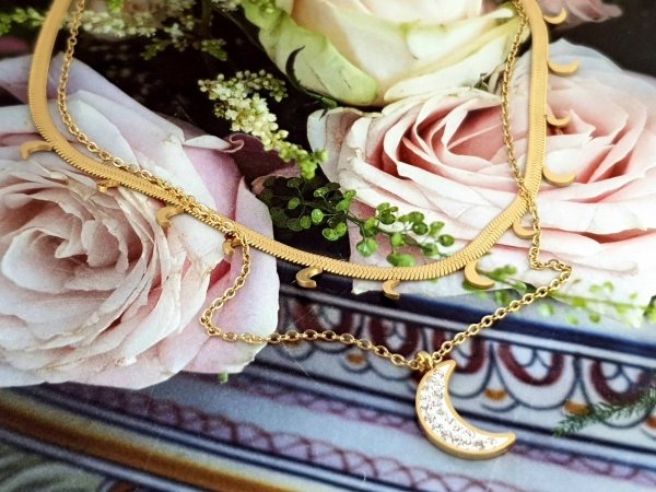 GOLD CHAIN NECKLACE celebrity STAINLESS STEEL