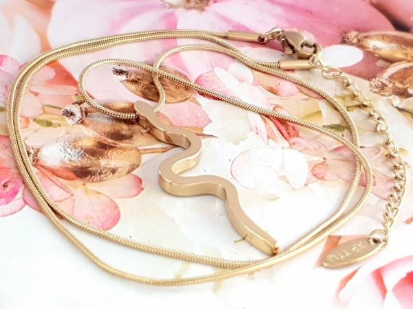 GOLD CHAIN NECKLACE celebrity STAINLESS STEEL