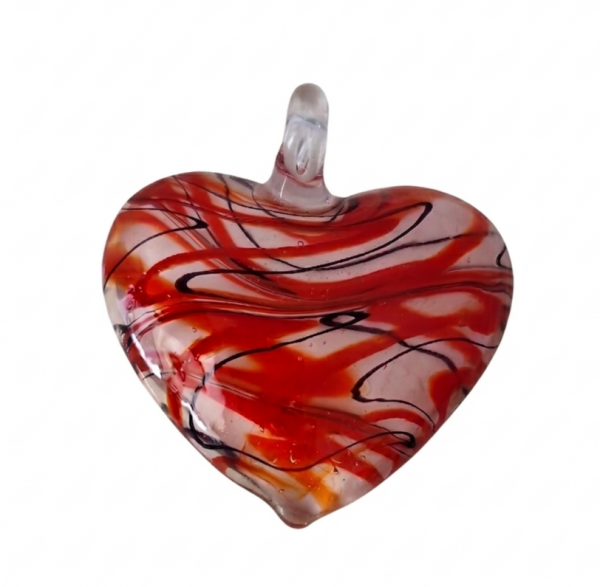 420L Zawieszka szkło weneckie serce 