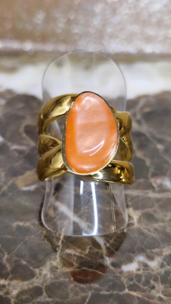 386L Pierścionek złoty stal chirurgiczna 316L regulowany 