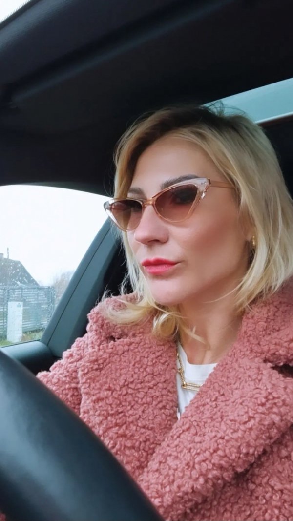 4992 Damskie okulary przeciwsłoneczne kocie ozdobne