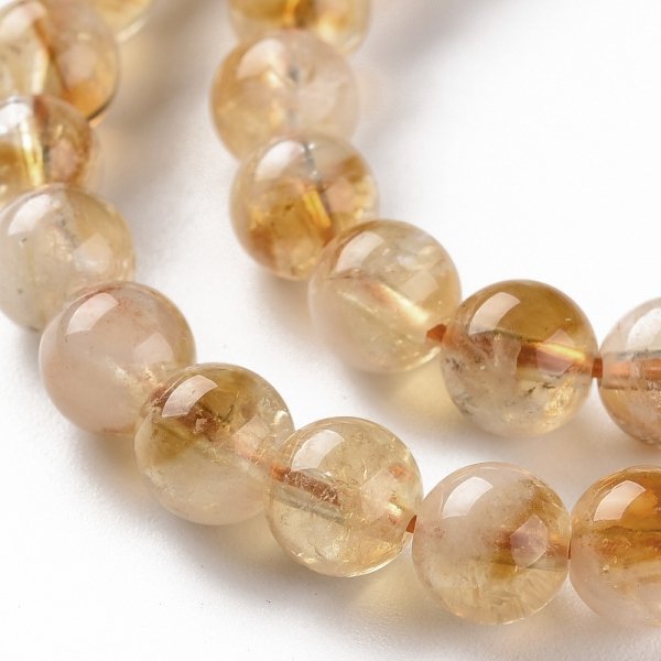 2522 Cytryn kamień naturalny 6-7mm sznur 39cm