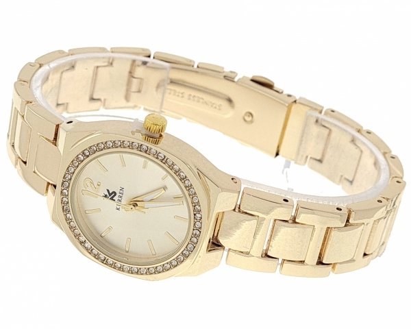 3554 Ekskluzywny damski złoty zegarek Kurren klasyk