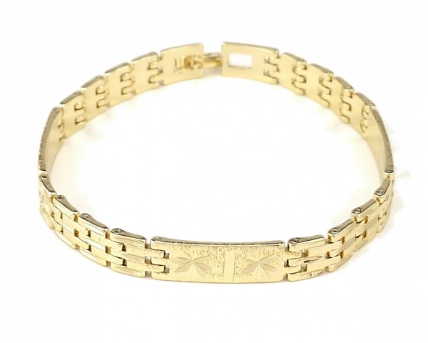 325A Bransoletka złota elegancka 20cm pozłacana 14k Viki Lady