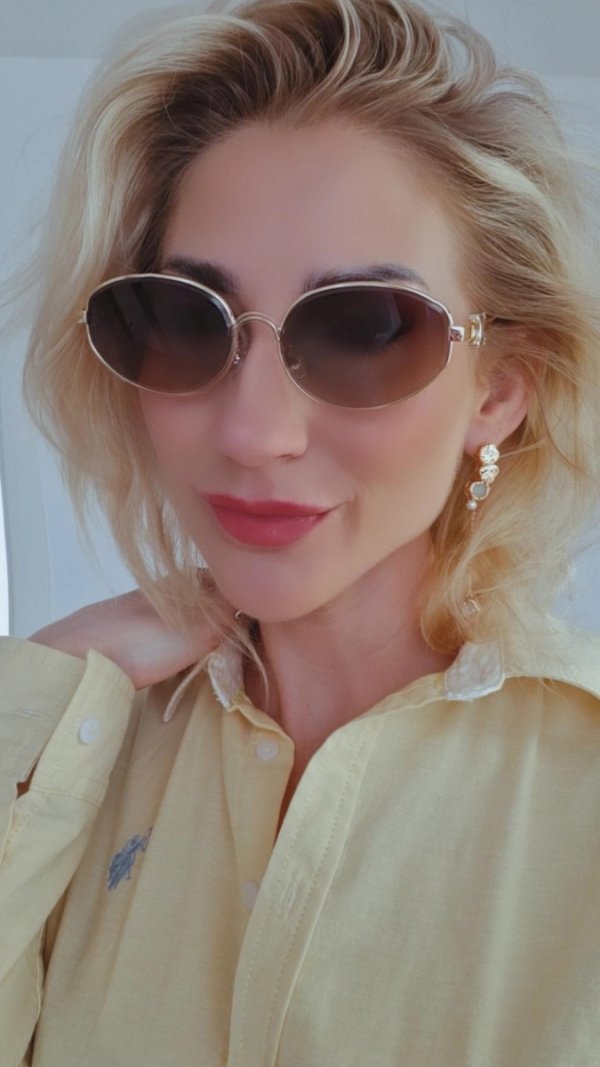 726 Damskie okulary przeciwsłoneczne muchy ozdobne UV400