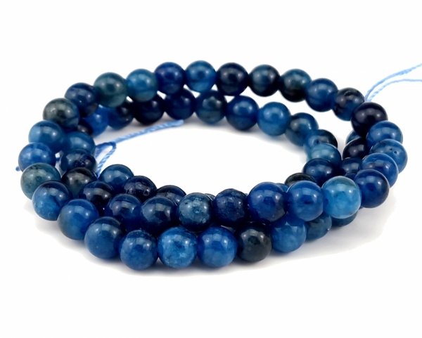 1144 Apatyt kamień naturalny kula 6mm sznur 39cm