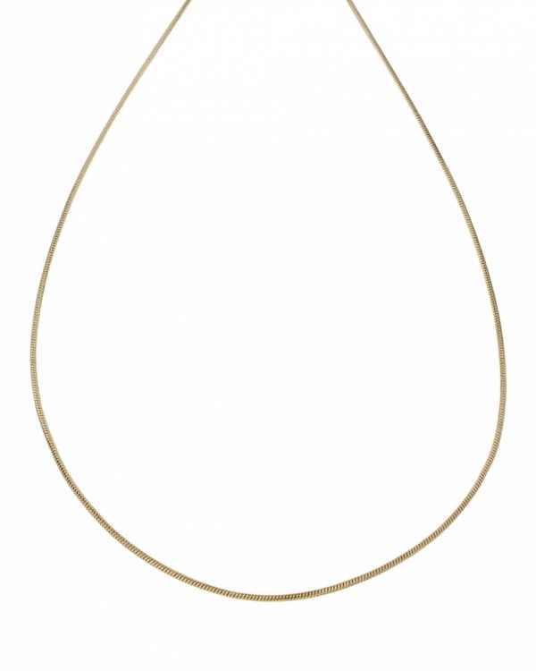 3101 Złoty łańcuszek 45cm 2mm stal chirurgiczna 316L żmijka