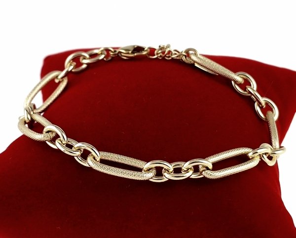 4169 Bransoletka elegancka złota 19+3 pozłacana 14k Xuping
