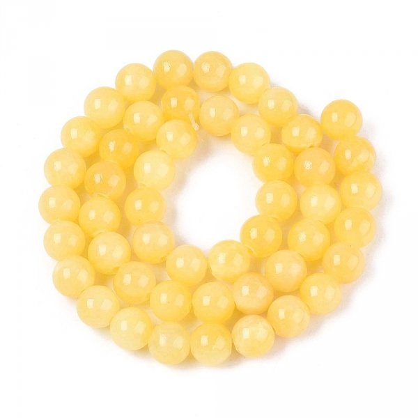 3703 Jadeit kamień naturalny 8mm pasmo 38cm